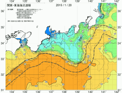 関東・東海海況速報/広域(2015/01/20)