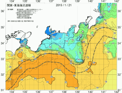 関東・東海海況速報/広域(2015/01/21)