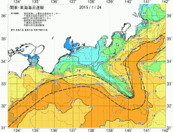 関東・東海海況速報/広域(2015/01/24)