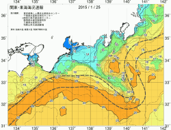 関東・東海海況速報/広域(2015/01/25)