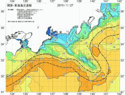 関東・東海海況速報/広域(2015/01/27)