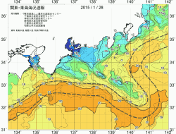 関東・東海海況速報/広域(2015/01/28)