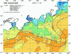 関東・東海海況速報/広域(2015/01/31)