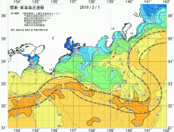 関東・東海海況速報/広域(2015/02/01)