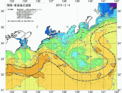 関東・東海海況速報/広域(2015/02/04)