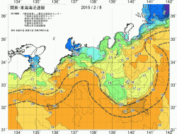 関東・東海海況速報/広域(2015/02/08)
