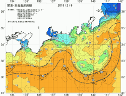 関東・東海海況速報/広域(2015/02/09)