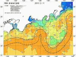 関東・東海海況速報/広域(2015/02/11)