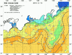 関東・東海海況速報/広域(2015/02/13)