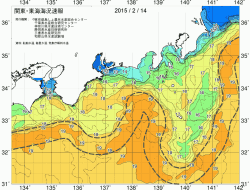 関東・東海海況速報/広域(2015/02/14)