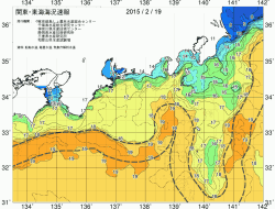 関東・東海海況速報/広域(2015/02/19)