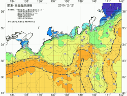 関東・東海海況速報/広域(2015/02/21)