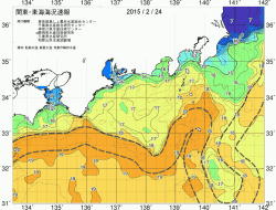 関東・東海海況速報/広域(2015/02/24)