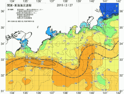 関東・東海海況速報/広域(2015/02/27)