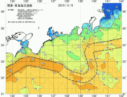 関東・東海海況速報/広域(2015/03/09)