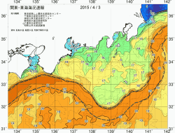 関東・東海海況速報/広域(2015/04/03)