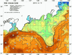 関東・東海海況速報/広域(2015/04/11)