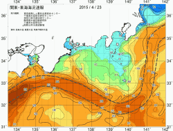 関東・東海海況速報/広域(2015/04/23)