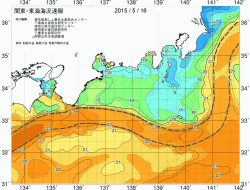 関東・東海海況速報/広域(2015/05/16)