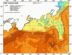 関東・東海海況速報/広域(2015/06/01)