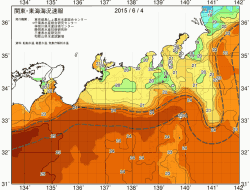 関東・東海海況速報/広域(2015/06/04)