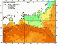 関東・東海海況速報/広域(2015/06/10)