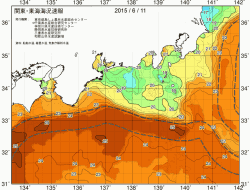 関東・東海海況速報/広域(2015/06/11)