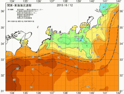 関東・東海海況速報/広域(2015/06/12)