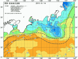 関東・東海海況速報/広域(2015/06/14)