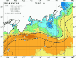 関東・東海海況速報/広域(2015/06/16)
