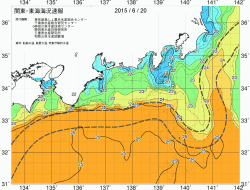 関東・東海海況速報/広域(2015/06/20)