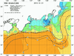 関東・東海海況速報/広域(2015/06/21)