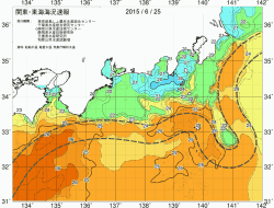 関東・東海海況速報/広域(2015/06/25)