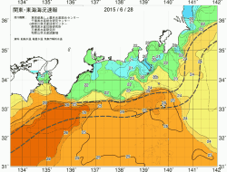 関東・東海海況速報/広域(2015/06/28)