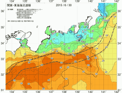 関東・東海海況速報/広域(2015/06/30)