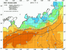 関東・東海海況速報/広域(2015/07/03)