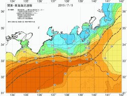 関東・東海海況速報/広域(2015/07/05)