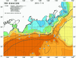 関東・東海海況速報/広域(2015/07/06)