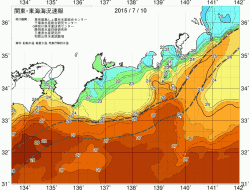 関東・東海海況速報/広域(2015/07/10)