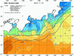 関東・東海海況速報/広域(2015/07/12)
