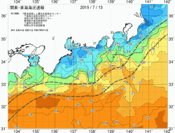 関東・東海海況速報/広域(2015/07/13)