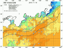 関東・東海海況速報/広域(2015/07/19)