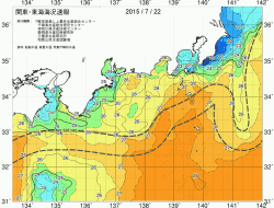 関東・東海海況速報/広域(2015/07/22)