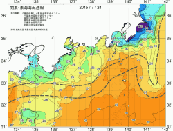 関東・東海海況速報/広域(2015/07/24)