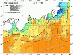 関東・東海海況速報/広域(2015/07/25)
