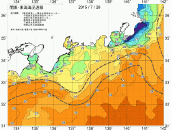 関東・東海海況速報/広域(2015/07/26)