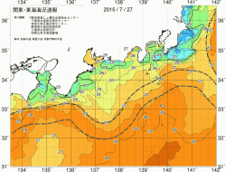 関東・東海海況速報/広域(2015/07/27)
