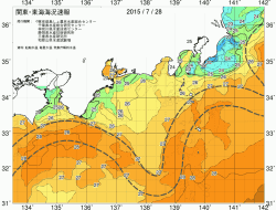 関東・東海海況速報/広域(2015/07/28)