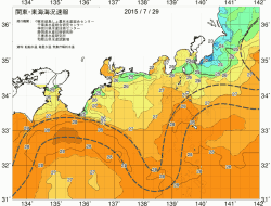関東・東海海況速報/広域(2015/07/29)