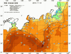 関東・東海海況速報/広域(2015/07/31)